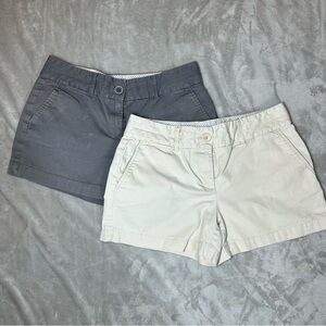 Pair of Women’s The Loft‎ Shorts Grey/Khaki Sz 2